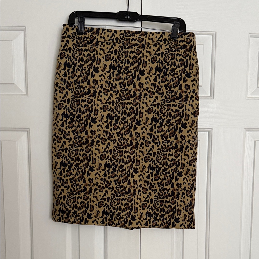 J. Crew Animal Print Pencil Skirt